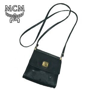 MCM VINTAGE Monogram Black Crossbody Bag‎